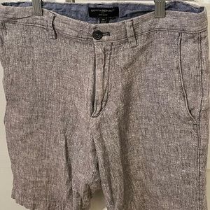 Banana Republic Mens Gray Skinny Shorts Size 29